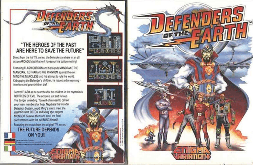 Defenders of the Earth box art for ZX Spectrum